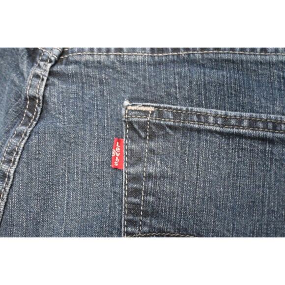 Levi's 505 Regular Fit Straight Rugged Stretch Blue Denim Jeans Mens Sz 36 x 30 - Picture 8 of 8